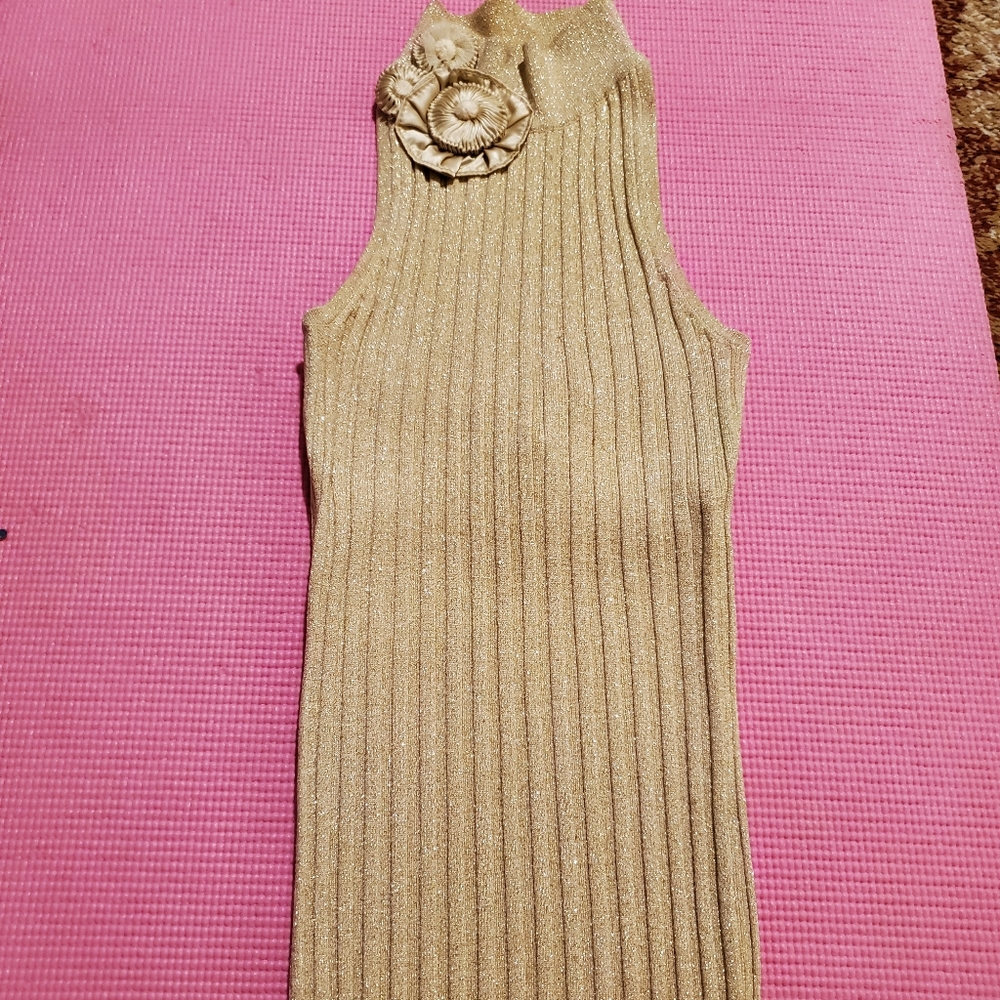 Gold Arden B sleeveless top